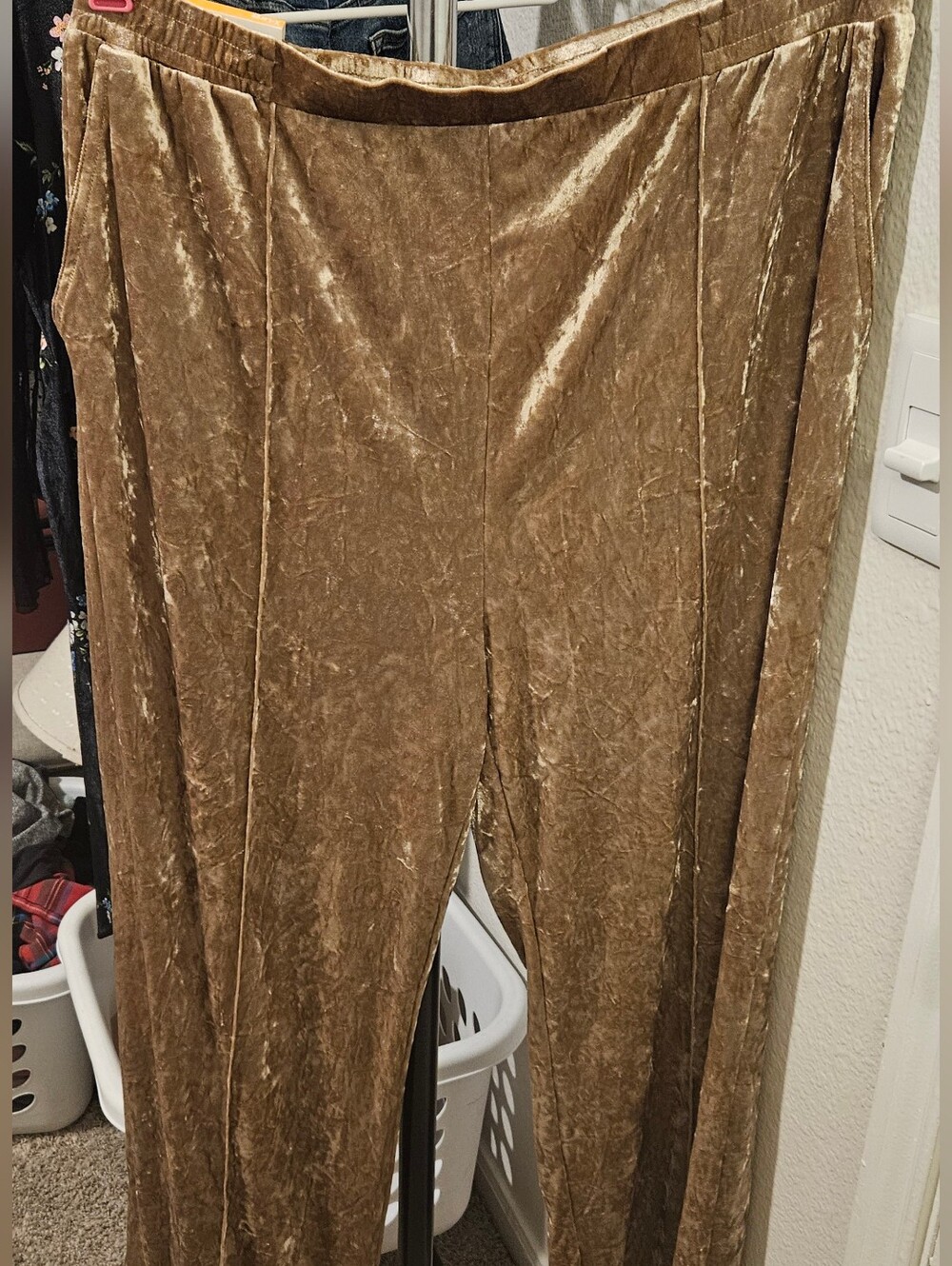 Plus Size Velvet Pants